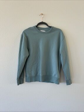 Topman Crewneck Sweatshirt in Muted Teal